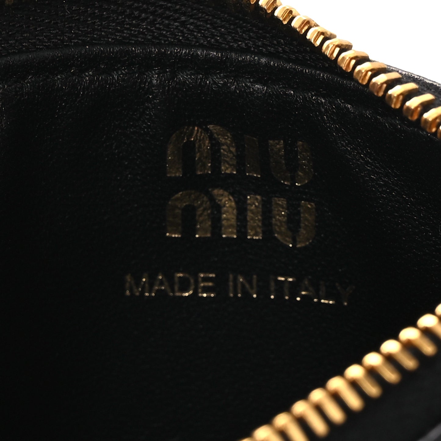 Nappa Old Zip Card Case Cafe