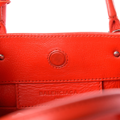 Balenciaga Calfskin Papier Mini A4 Zip Around Tote Rouge Coquelicot 7 of 12
