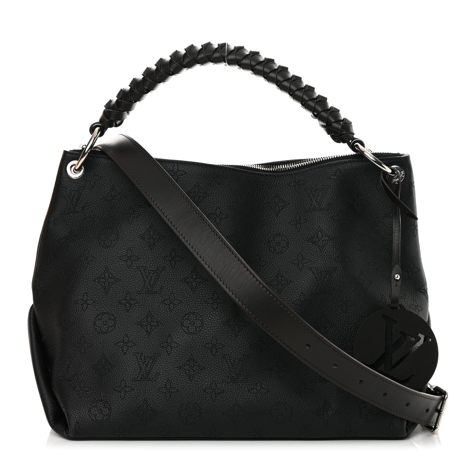 Louis Vuitton Mahina Beaubourg Hobo MM Black 1 of 10