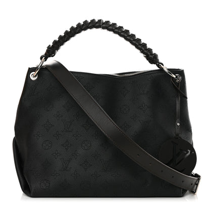 Louis Vuitton Mahina Beaubourg Hobo MM Black 1 of 10
