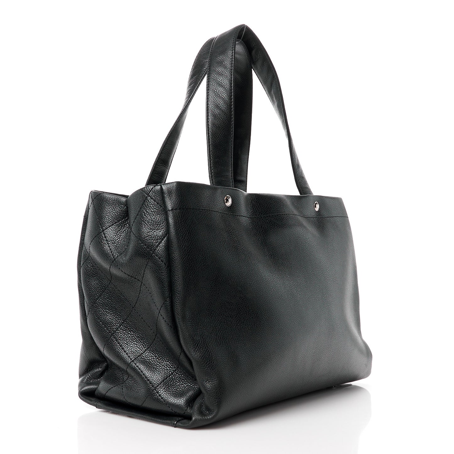 Caviar Executive Cerf Shopper Tote Black