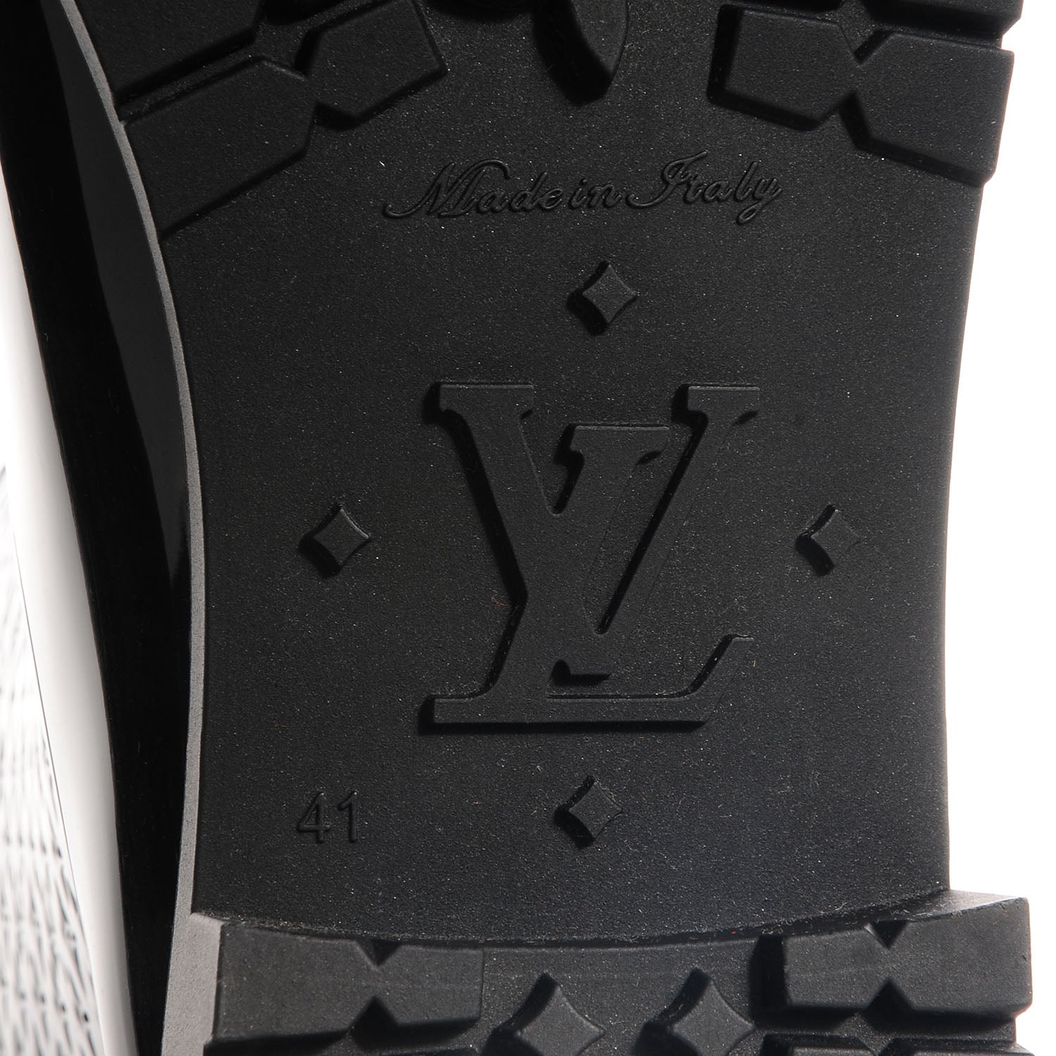 Louis Vuitton Rubber Embossed Monogram Splash Rain Boots 41 Black 6 of 7