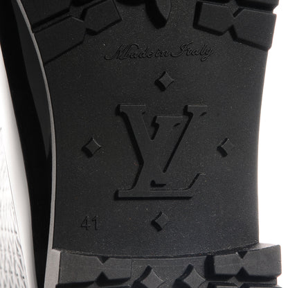 Louis Vuitton Rubber Embossed Monogram Splash Rain Boots 41 Black 6 of 7