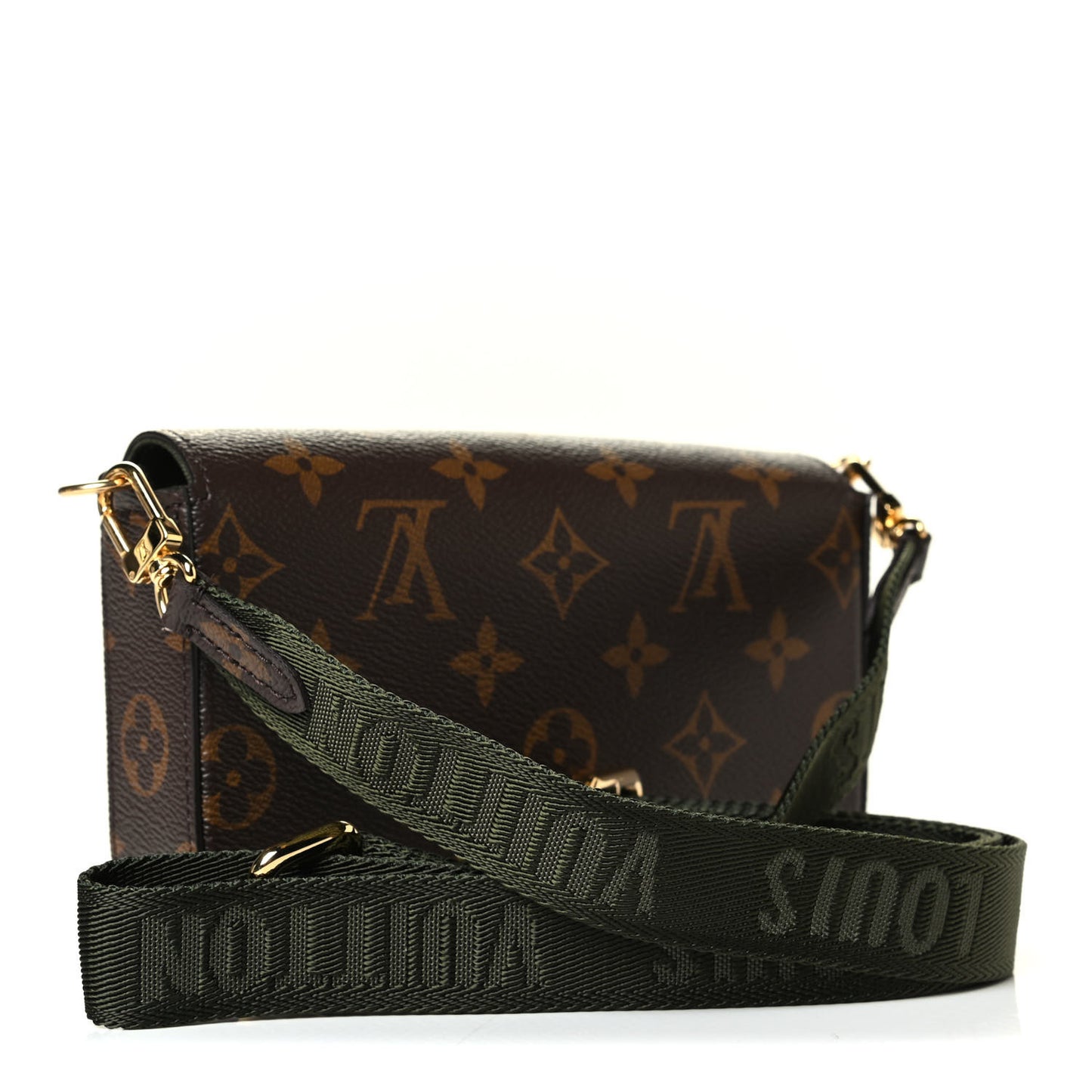Monogram Felicie Strap & Go Kaki