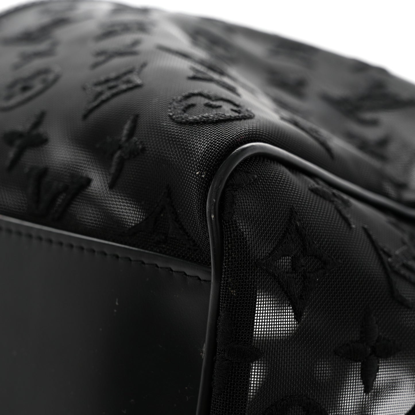Monogram See Through Keepall Bandouliere 50 Black
