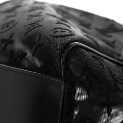 Louis Vuitton Monogram See Through Keepall Bandouliere 50 Black 8 of 18