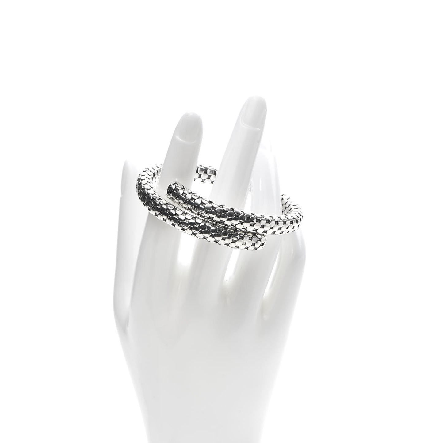 Sterling Silver Dot Coil Bracelet