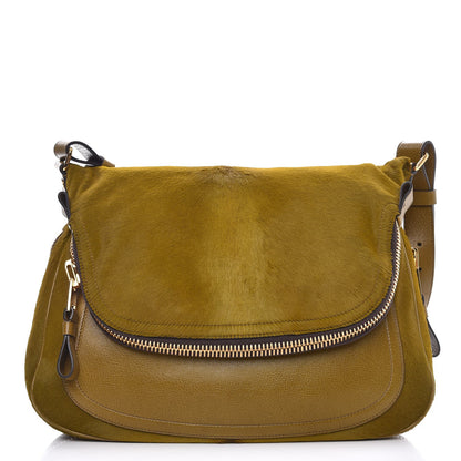 Tom Ford Calfskin Calf Hair Large Jennifer Olive 1 of 8