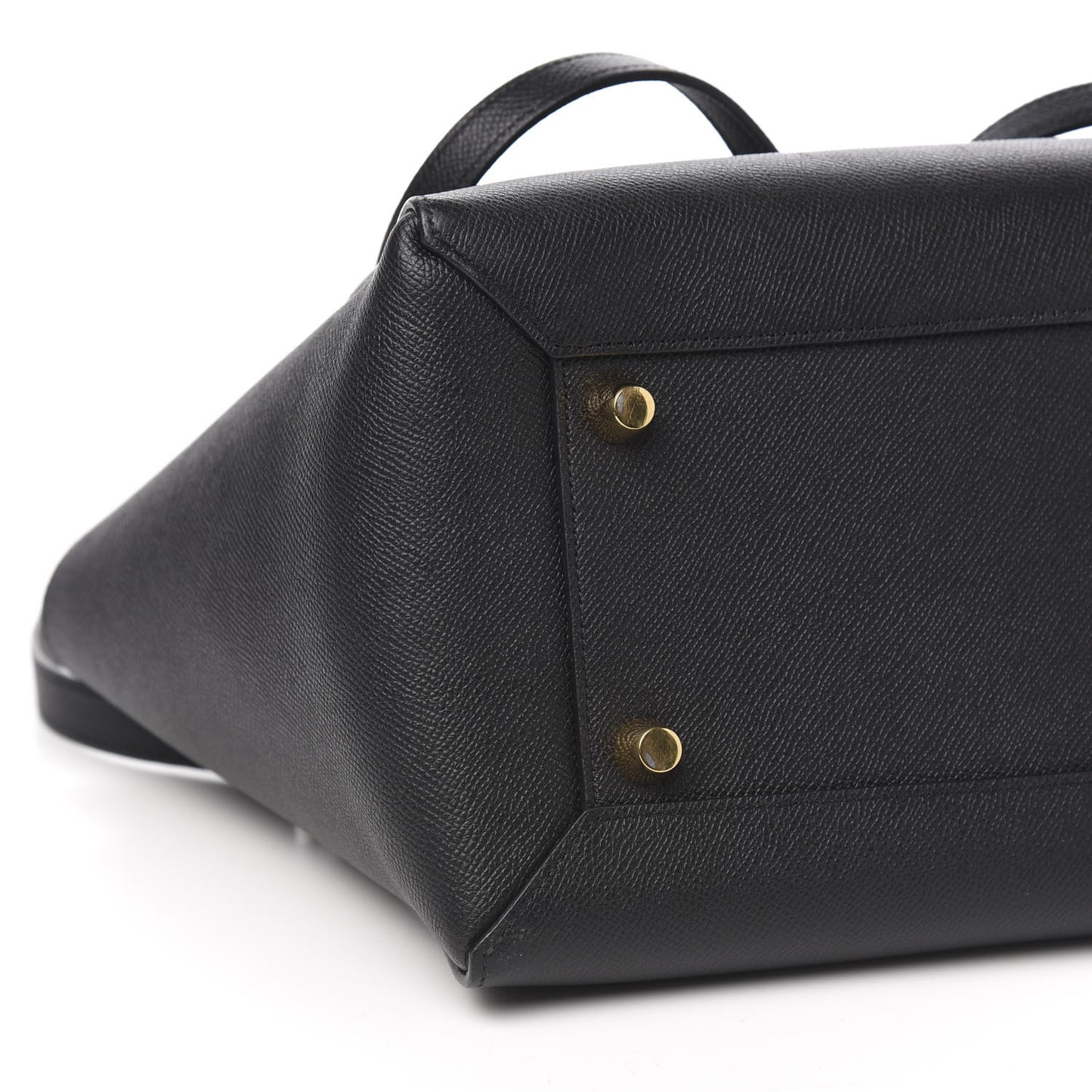 Grained Calfskin Mini Belt Bag Black