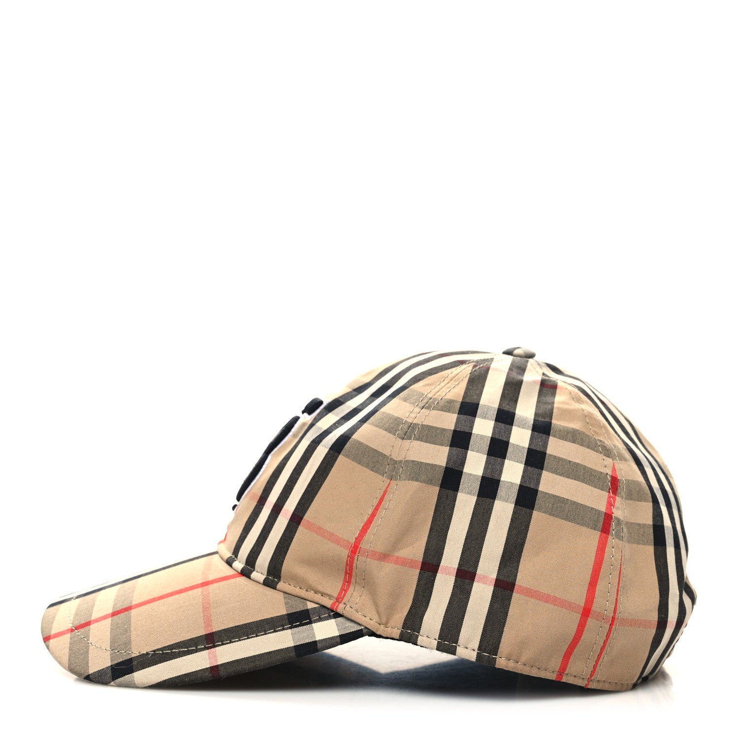 Burberry Cotton Vintage Check Monogram Baseball Hat M Archive Beige 6 of 8