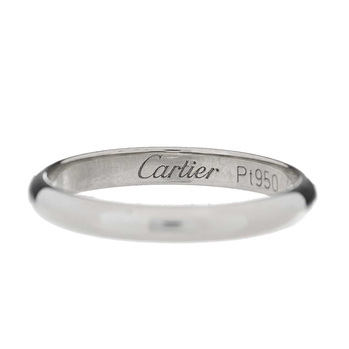 Platinum 2mm 1895 Wedding Band Ring 49 4.75