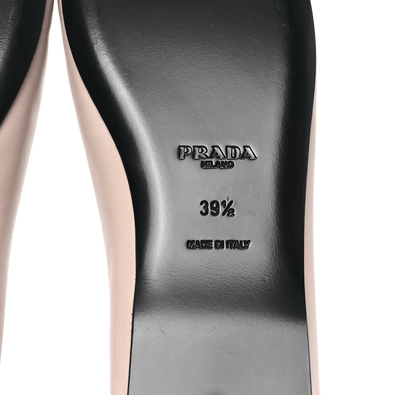 Prada Lambskin Bow Ballerina Flats 39.5 Nude 6 of 9