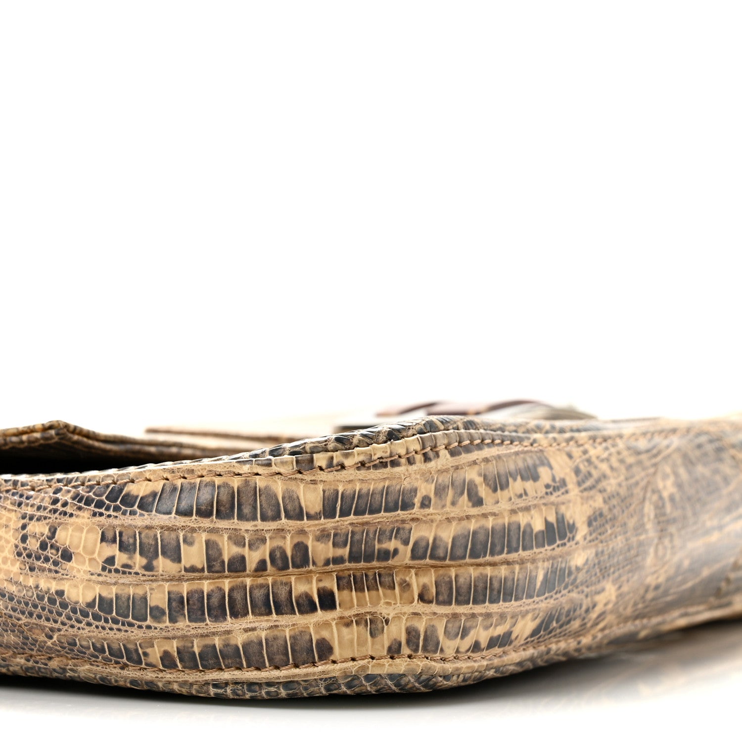 Fendi Iridescent Lizard Baguette Natural Multicolor 8 of 11