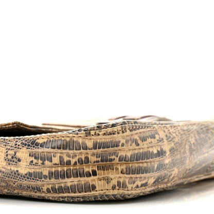Fendi Iridescent Lizard Baguette Natural Multicolor 8 of 11