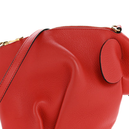 Loewe Calfskin Mini Elephant Crossbody Bag Scarlet Red 8 of 13