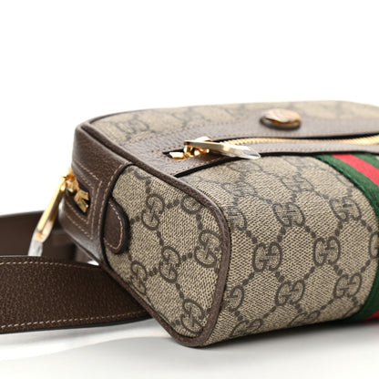 Gucci GG Supreme Monogram Web Small Ophidia Belt Bag 85 34 Dark Brown 9 of 10
