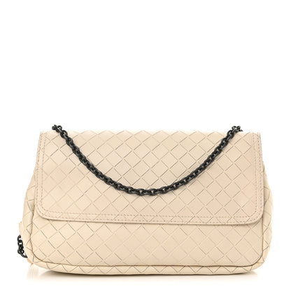 Bottega Veneta Nappa Intrecciato Mini Messenger Bag White 1 of 13