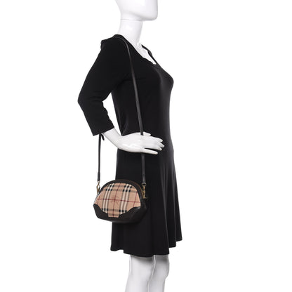 Burberry Haymarket Check Mini Orchard Crossbody Chocolate 2 of 12