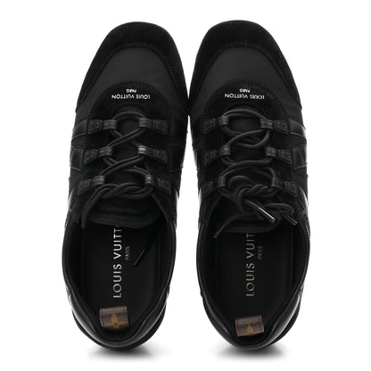Louis Vuitton Suede Calfskin LV Sneakerina 39.5 Black 2 of 10