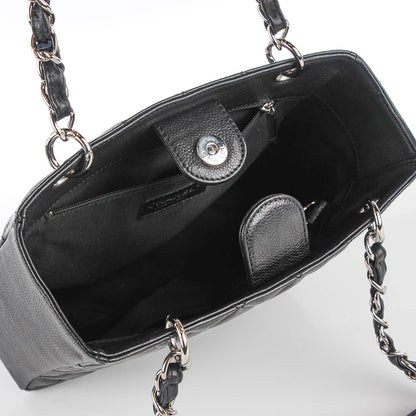 Chanel Caviar Quilted Petit Shopping Tote PST Black 4 of 6