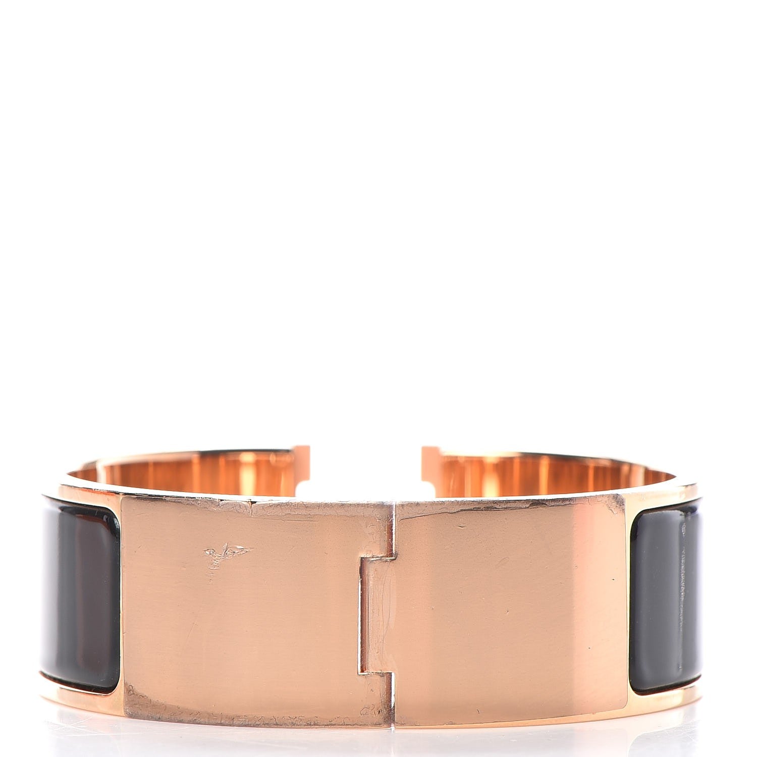 Hermes Enamel Wide Clic Clac H Bracelet PM Black 3 of 6