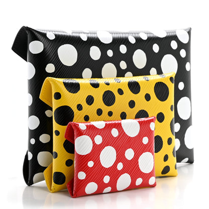 Louis Vuitton LV X YK Epi Kirigami Pochette Set Black Red Yellow 4 of 15