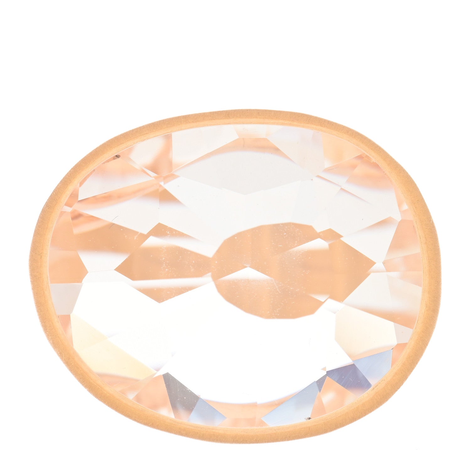 Pomellato 18K Rose Gold Rock Crystal Arabesque Ring 52 6 1 of 6