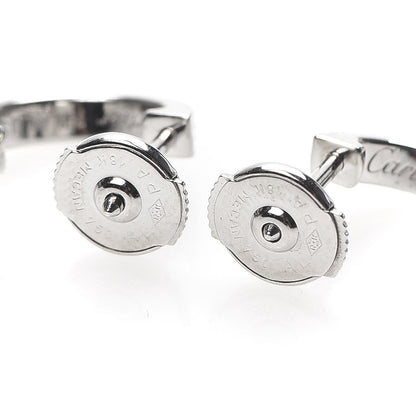 Cartier 18K White Gold Small LOVE Hoop Earrings 3 of 5