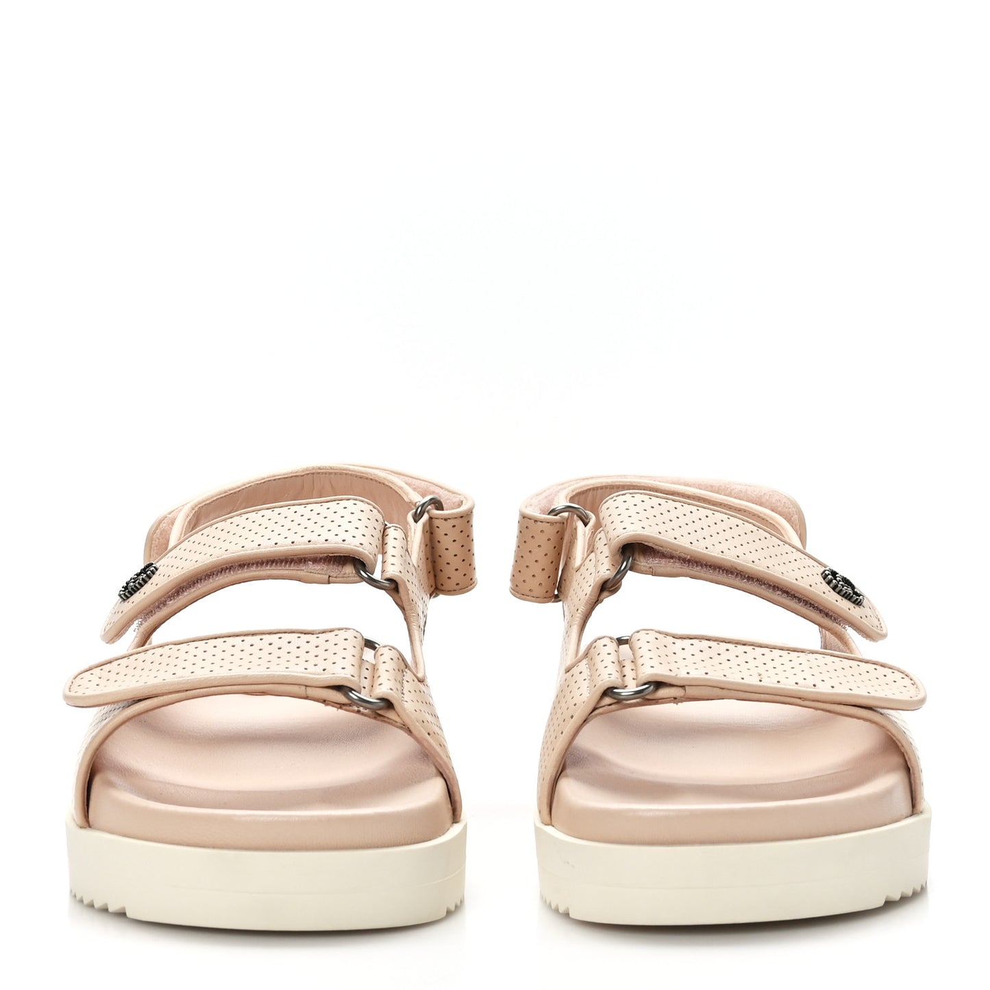 Malaga Kid Mini Double G Perforated Womens Dad Sandals 37 Skin Rose