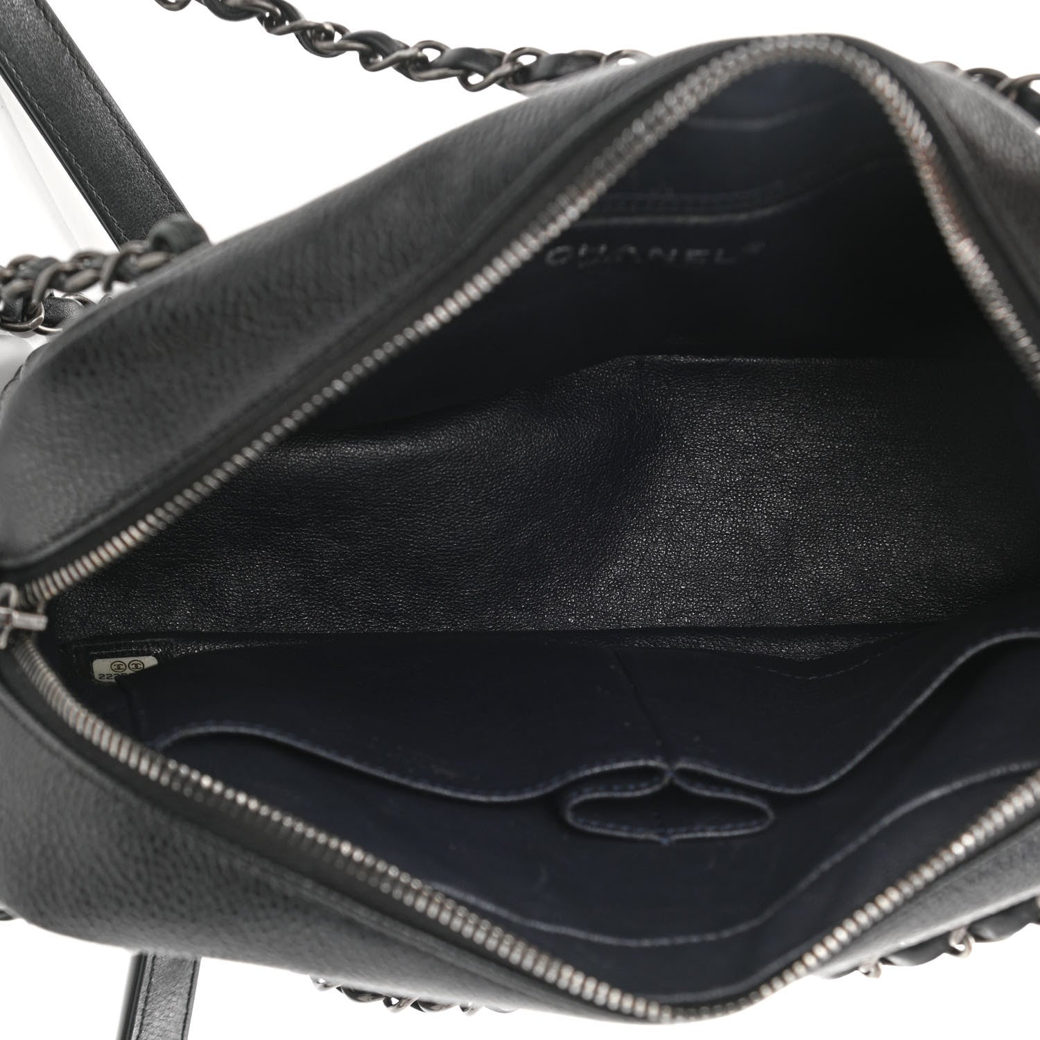 Chanel Caviar Lambskin Quilted Coco Break Camera Case Black 6 of 12