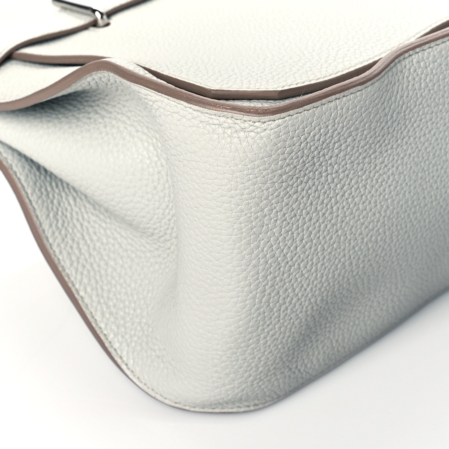 Hermes Taurillon Clemence Jypsiere 34 Gris Perle 9 of 11