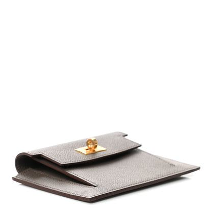 Hermes Epsom Kelly Pocket Compact Wallet Etain 4 of 8