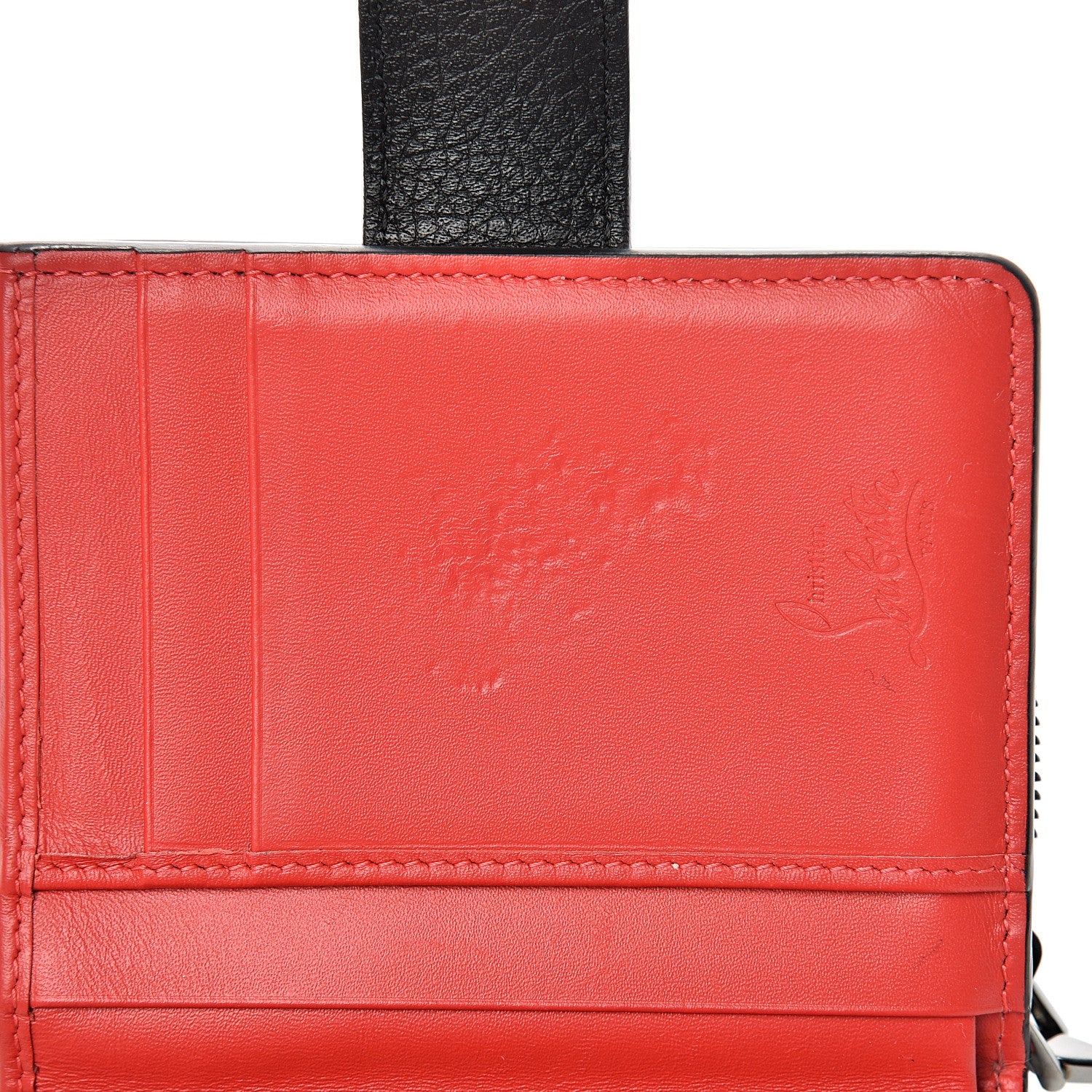 Christian Louboutin Calfskin Mini Paloma Wallet Black 10 of 10