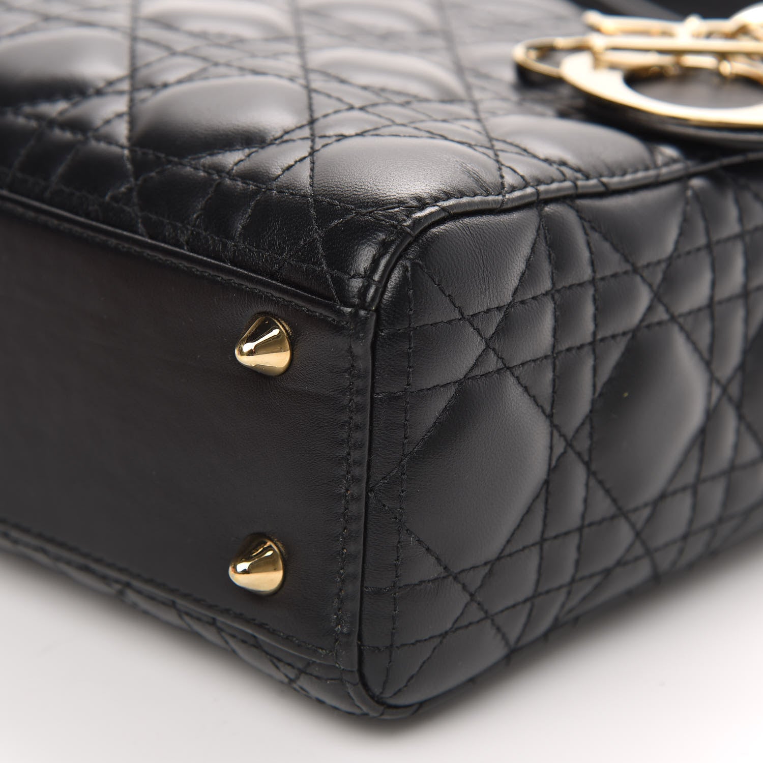 Christian Dior Lambskin Cannage Small My ABCDior Lady Dior Black 8 of 10