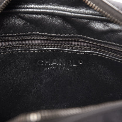 Chanel Metallic Aged Calfskin Quilted Medium Reissue Camera Case Dark Silver 8 of 10