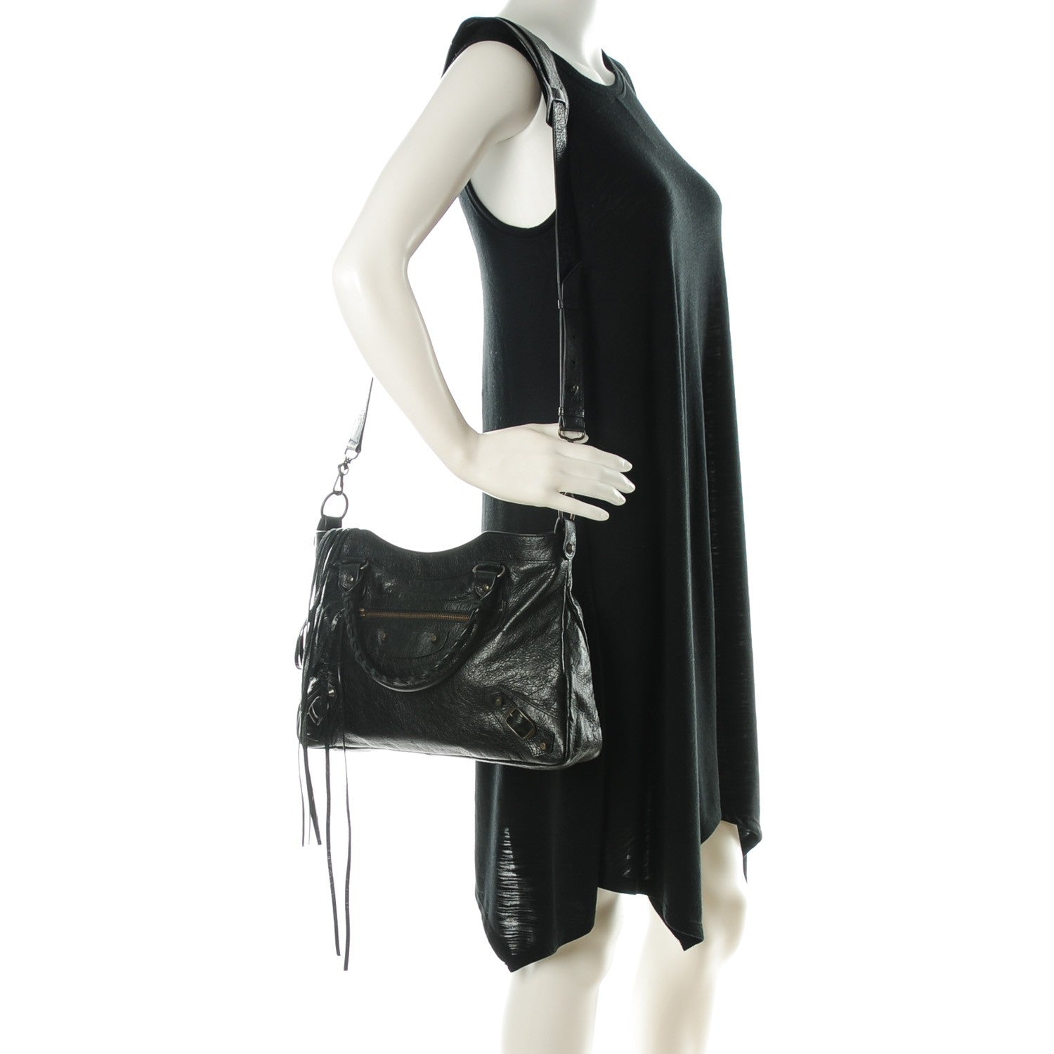 Balenciaga Agneau Classic Hardware Town Black 2 of 8