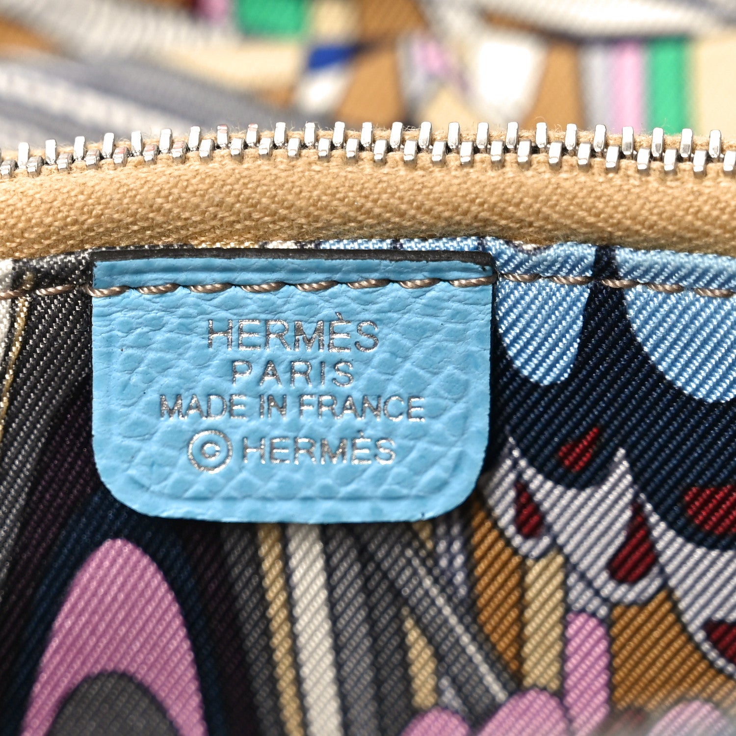 Hermes Epsom Silk'In Compact Wallet Celeste 6 of 10