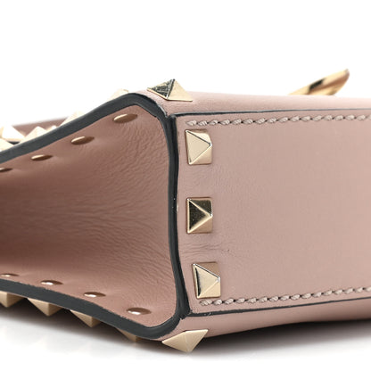 Valentino Garavani Vitello Medium Rockstud Flip Lock Crossbody Bag Poudre 8 of 13