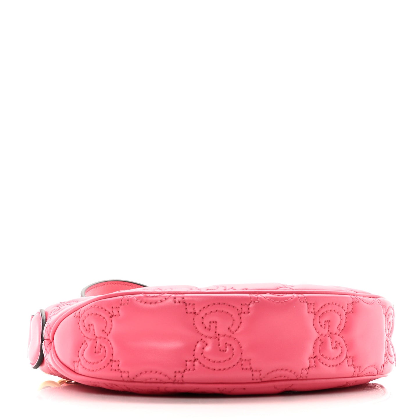 Calfskin GG Matelasse Mini Hobo Shoulder Bag Pink