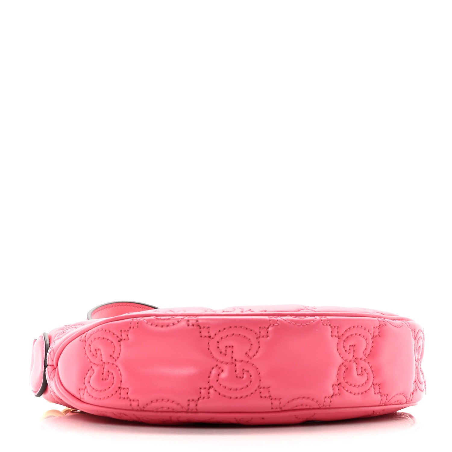 Gucci Calfskin GG Matelasse Mini Hobo Shoulder Bag Pink 4 of 10