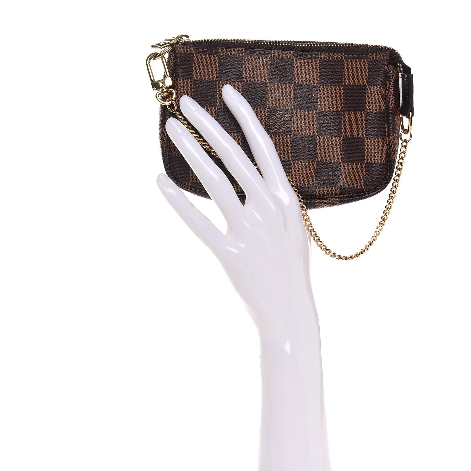 Louis Vuitton Damier Ebene Mini Pochette Accessories 2 of 7