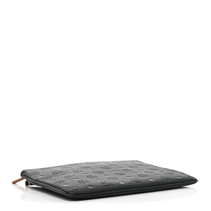 MCM Calfskin Monogram Klara Crossbody Pouch Black 4 of 8