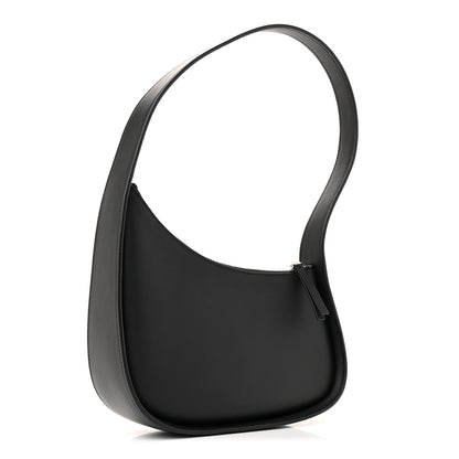 The Row Smooth Calfskin Half Moon Shoulder Bag Black 3 of 11