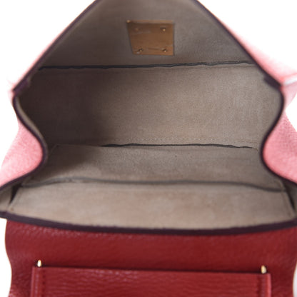 Chloe Grained Lambskin Mini Drew Shoulder Bag Plaid Red 5 of 6
