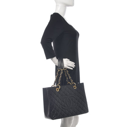 Chanel Caviar Quilted Grand Shopping Tote GST Black 2 of 19