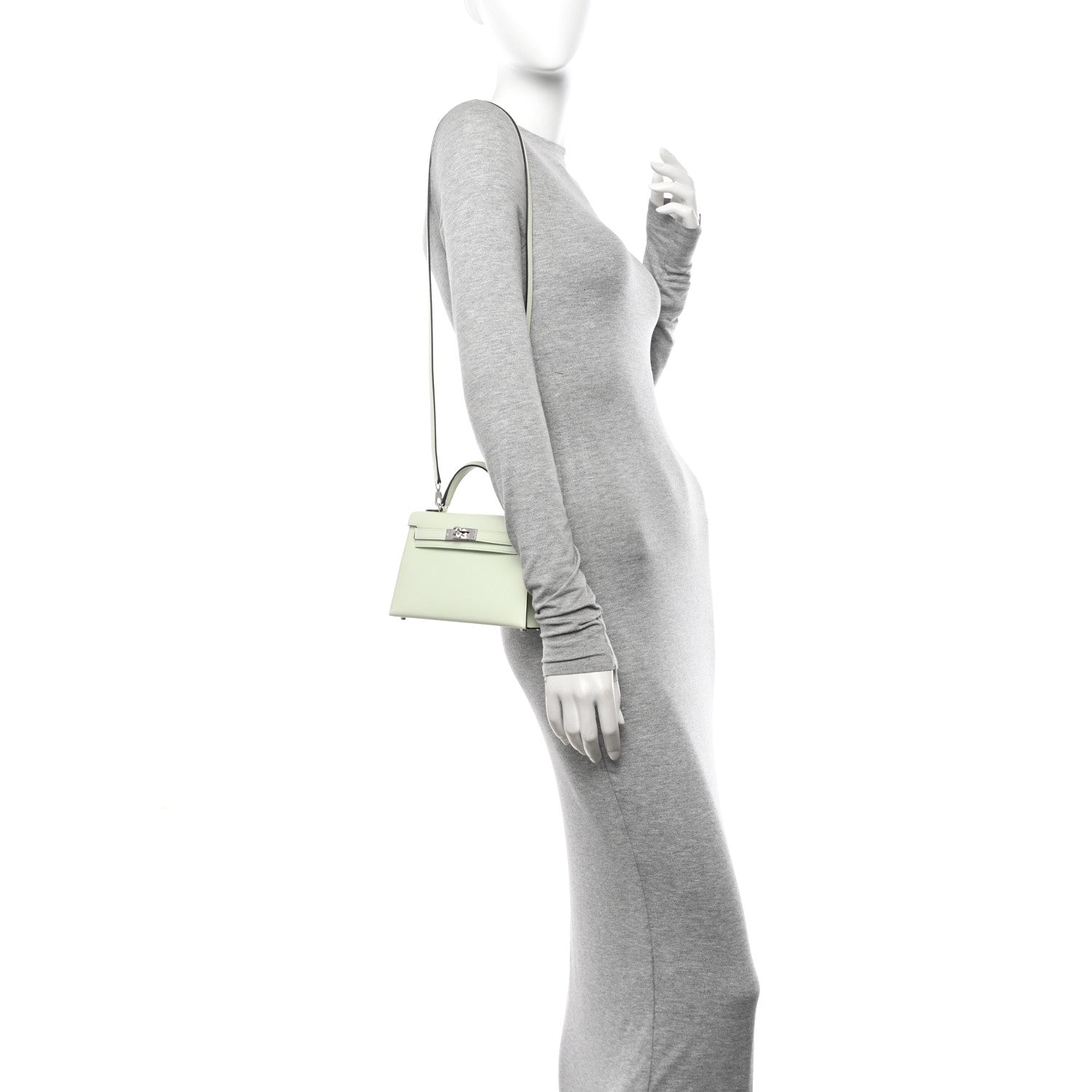 Hermes Epsom Mini Kelly Sellier 20 Vert Fizz 3 of 10