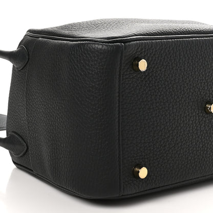 Hermes Taurillon Clemence Lindy 26 Black 9 of 11