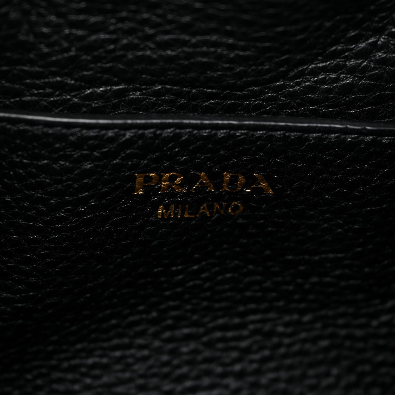 Prada Vitello Daino Drawstring Bucket Black 6 of 10