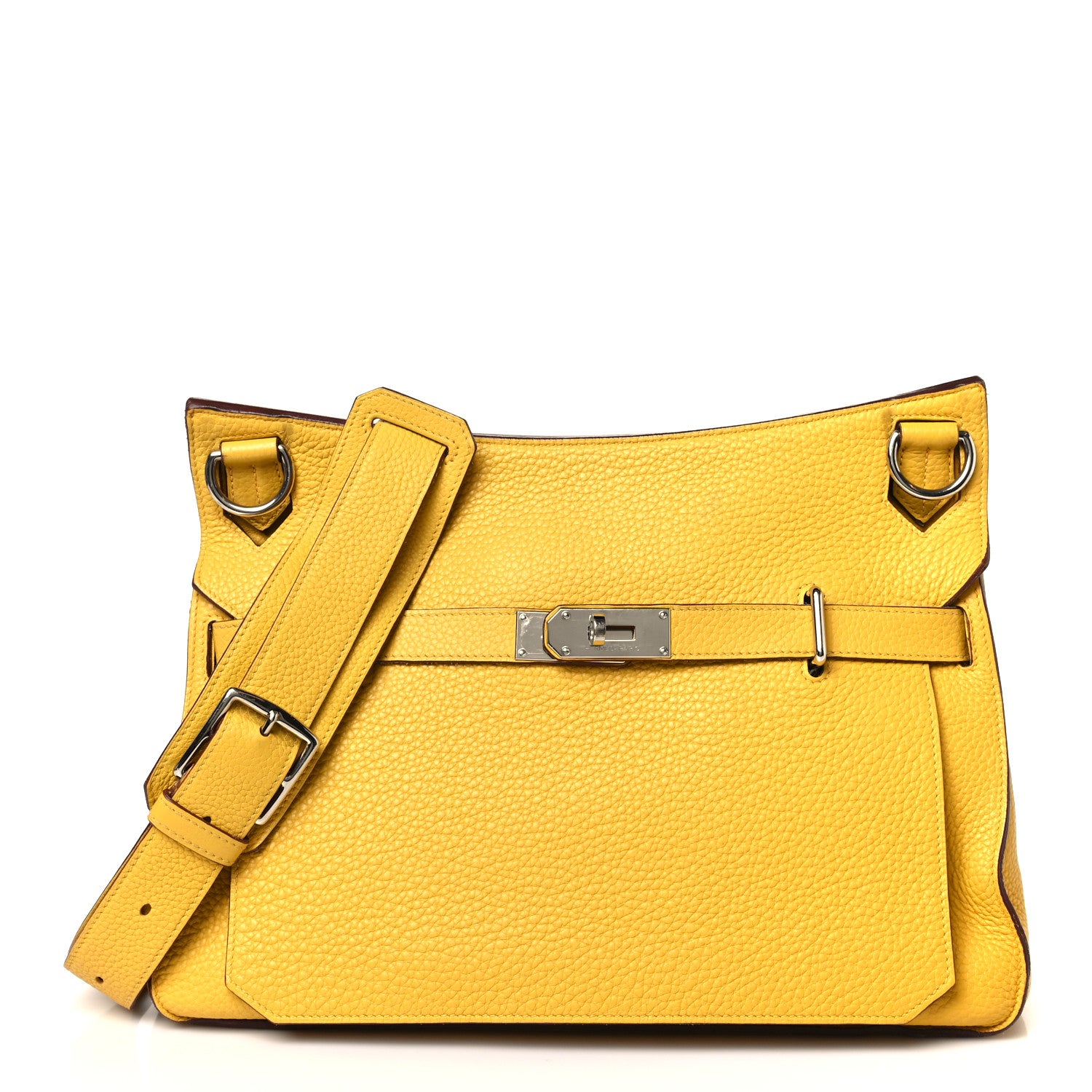 Hermes Taurillon Clemence Jypsiere 34 Jaune Ambre 1 of 16