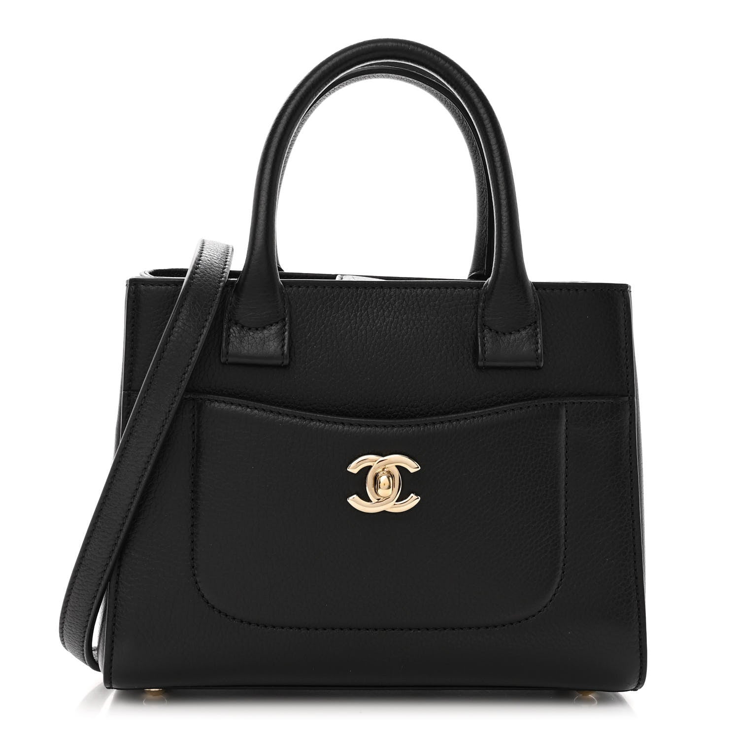 Chanel Grained Calfskin Mini Neo Executive Shopper Tote Black 1 of 10